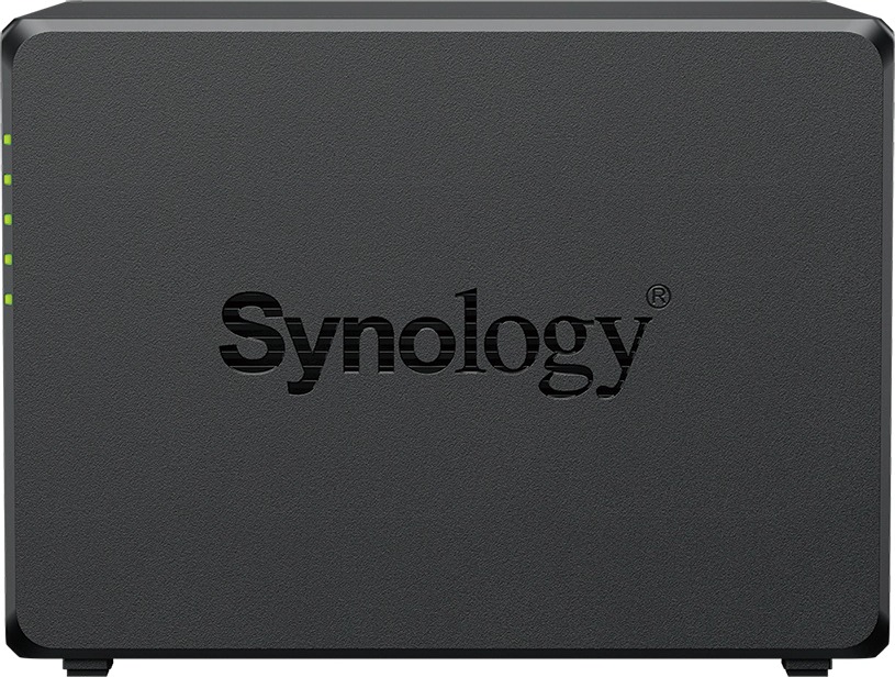 Synology DS425+ drive trays and internal layout - product photo courtesy Synology Inc.